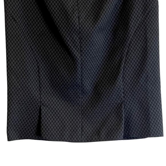Armani Collezioni Wool Blend Skirt Size 4 Black Back Slits Excellent Condition - Picture 4 of 9